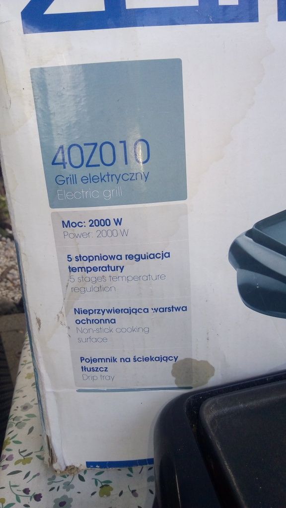 Grill elektryczny Zelmer  2000 W