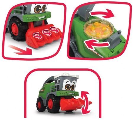 Zestaw Fendt Kombajn + Leśny traktor koparka firmy Dickie Toys