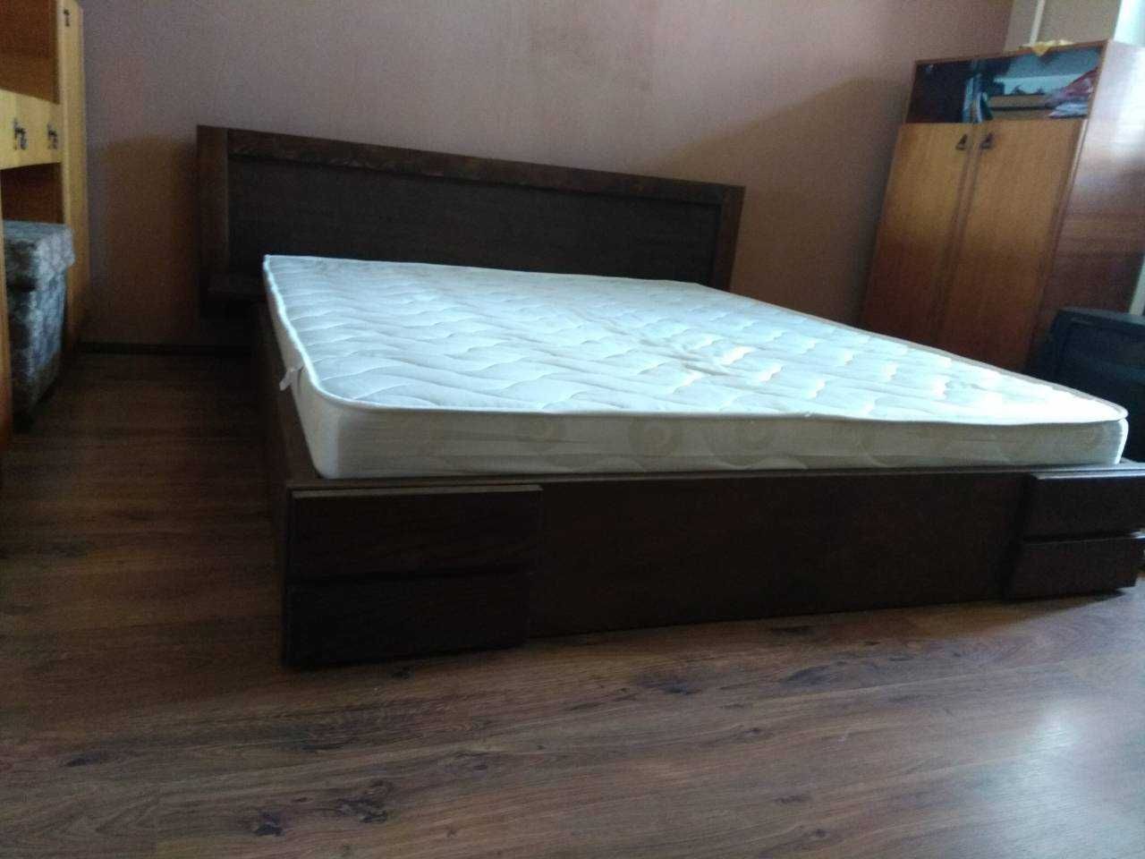 Дерев'яне ліжко з ясеня Двоспальне ліжко (Ахіл)