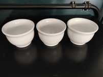 Taças de porcelana