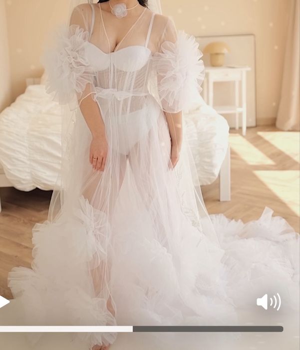 Накидка для ранку нареченої (халатик)