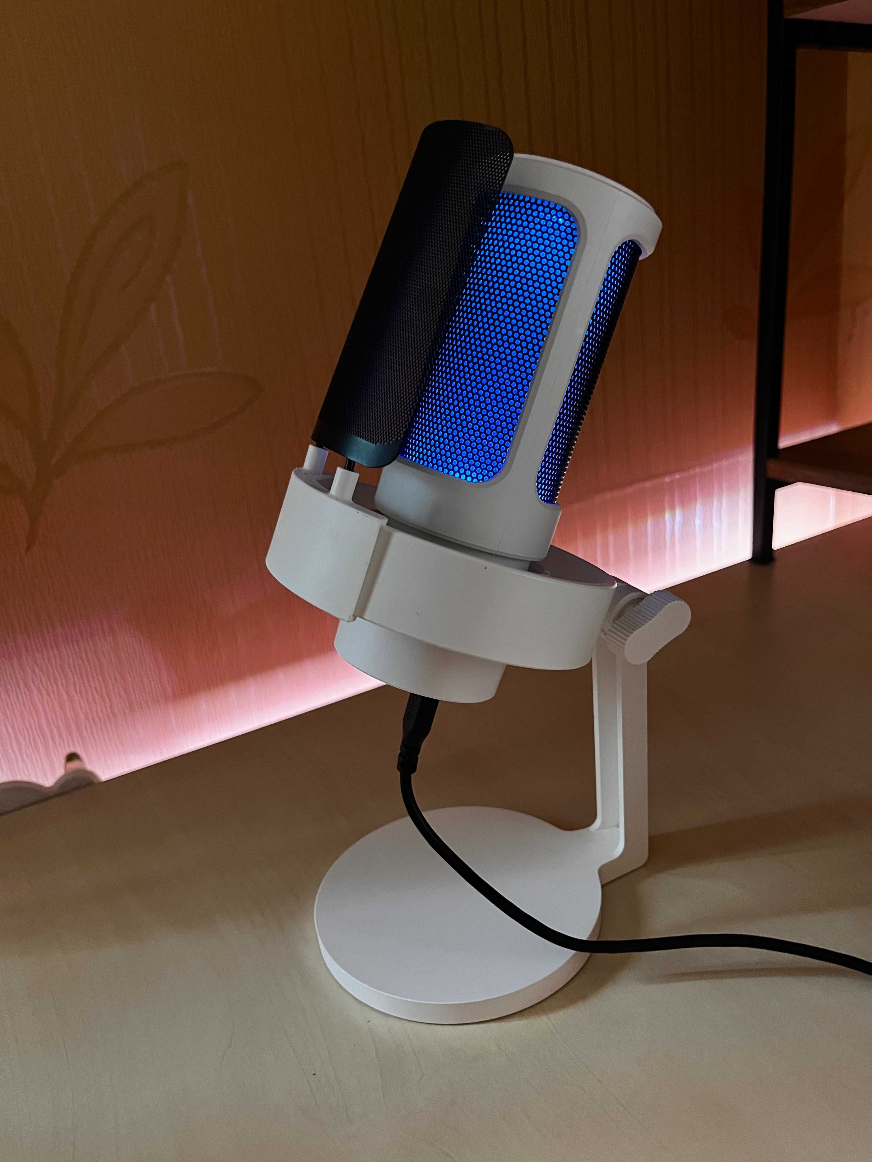 Мікрофон Fifine RGB AmpliGame A8W White