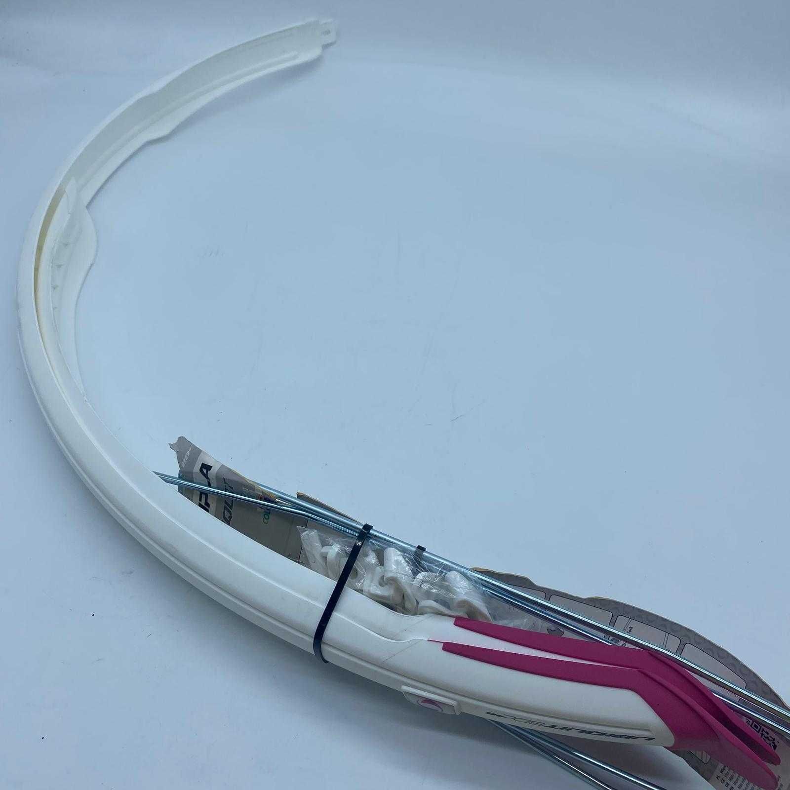 Błotniki Simpla Ubiquit SDL 45MM 28" KPL. biało - różowy