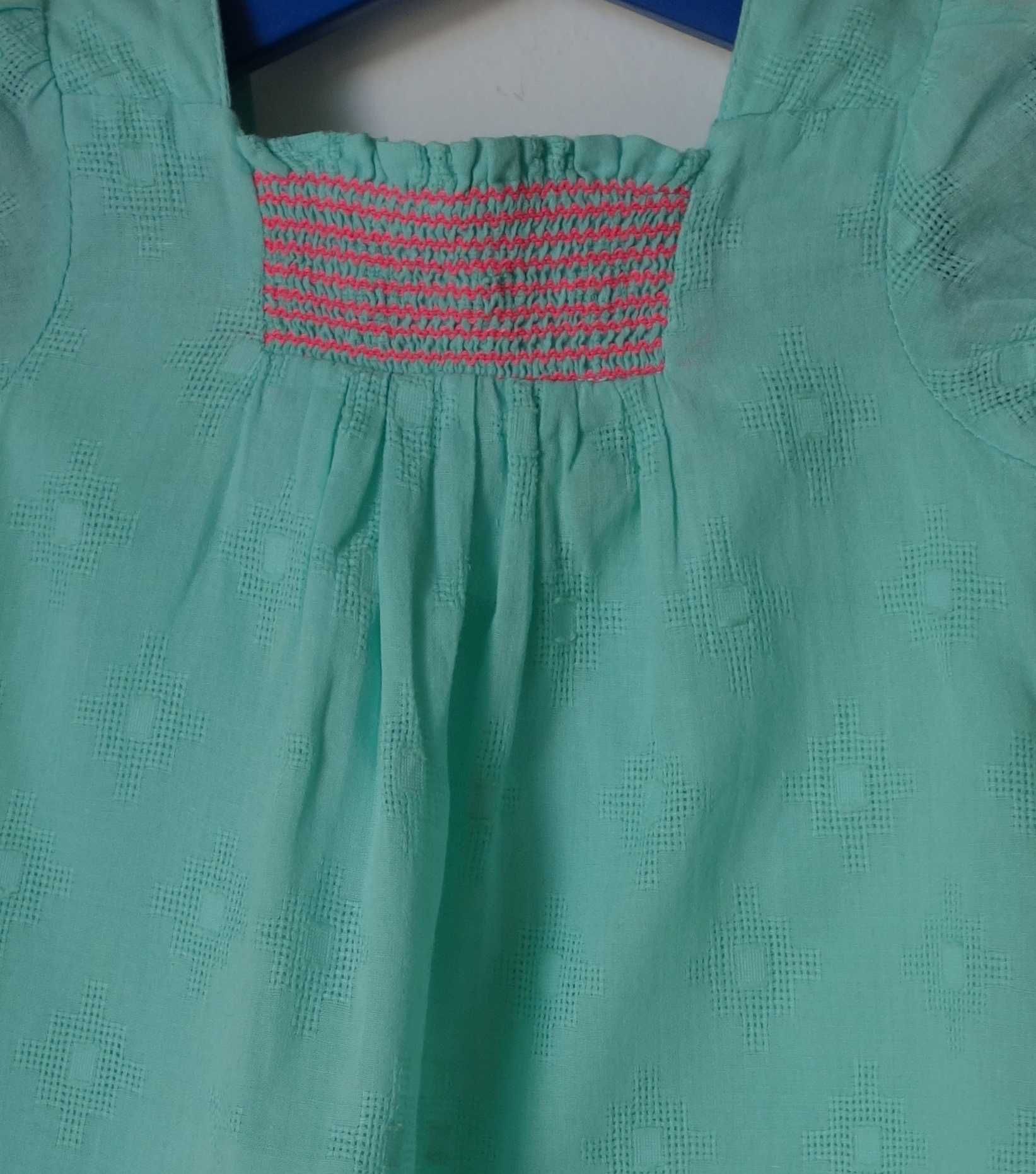 Vestido verde de verão 3-6 meses com Tapa Fraldas*Envio gratuito