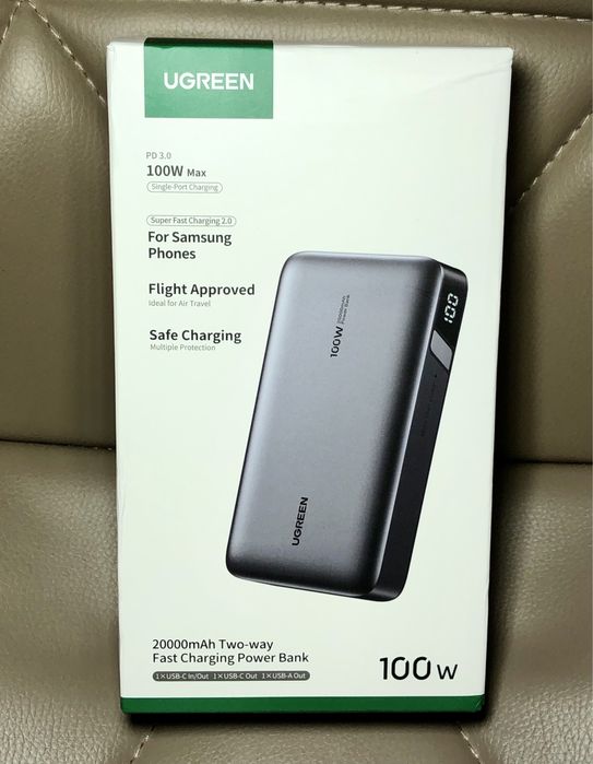 PowerBank UGREEN 100W на 20000mAh. Павербанк оригінал, новий PB720