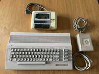 Commodore C64  + Magnetofon  +  Oryginalny zasilacz
