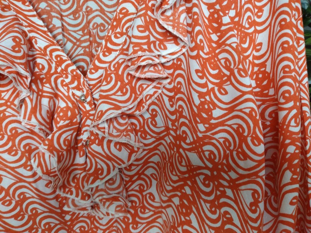 Pomarańczowa bluzka w rozmiarze 36