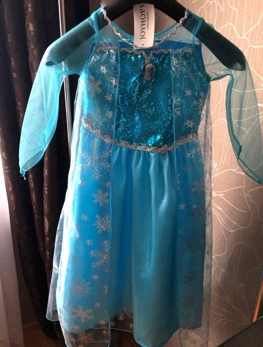 Sukienka karnawałowa Elsa Kraina Lodu r 116-122, 5-7 l NOWA