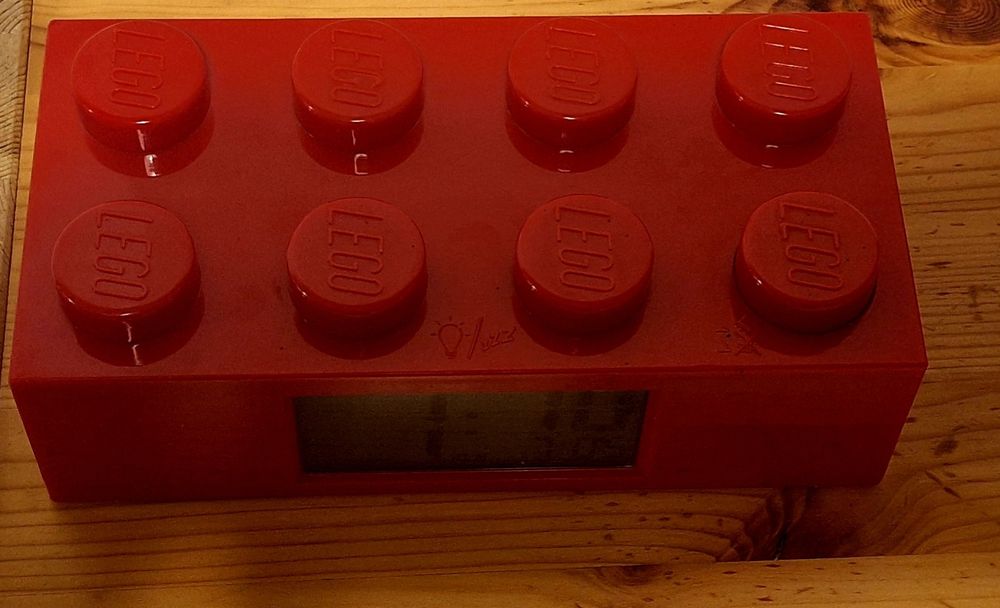 Budzik zegar  Lego kształt klocka