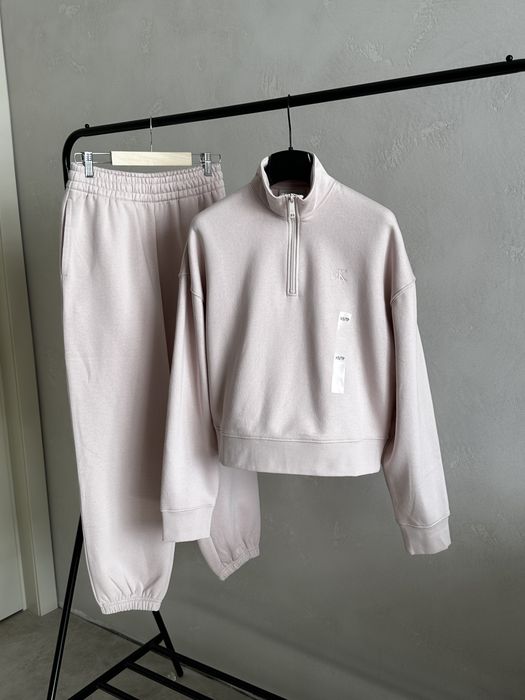 Костюм жіночий спортивний теплийкельвін кляйн archive logo fleece xs m