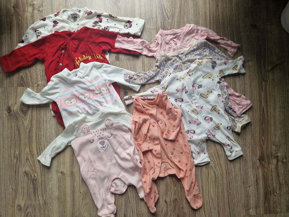 Pajacyki, śpioszki zestaw 10szt