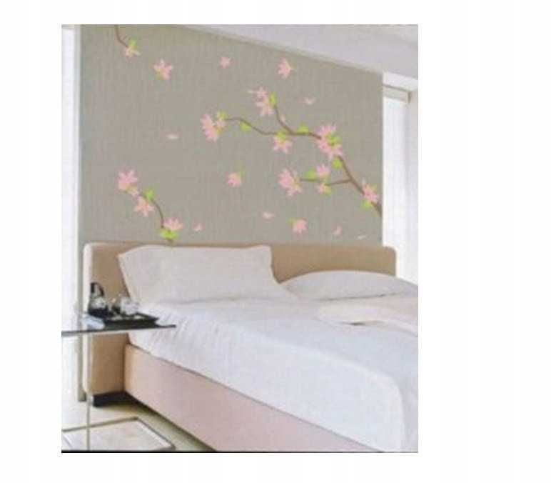 Naklejka dekoracyjna na ścianę motyw kwitnącego drzewa 210x205 cm