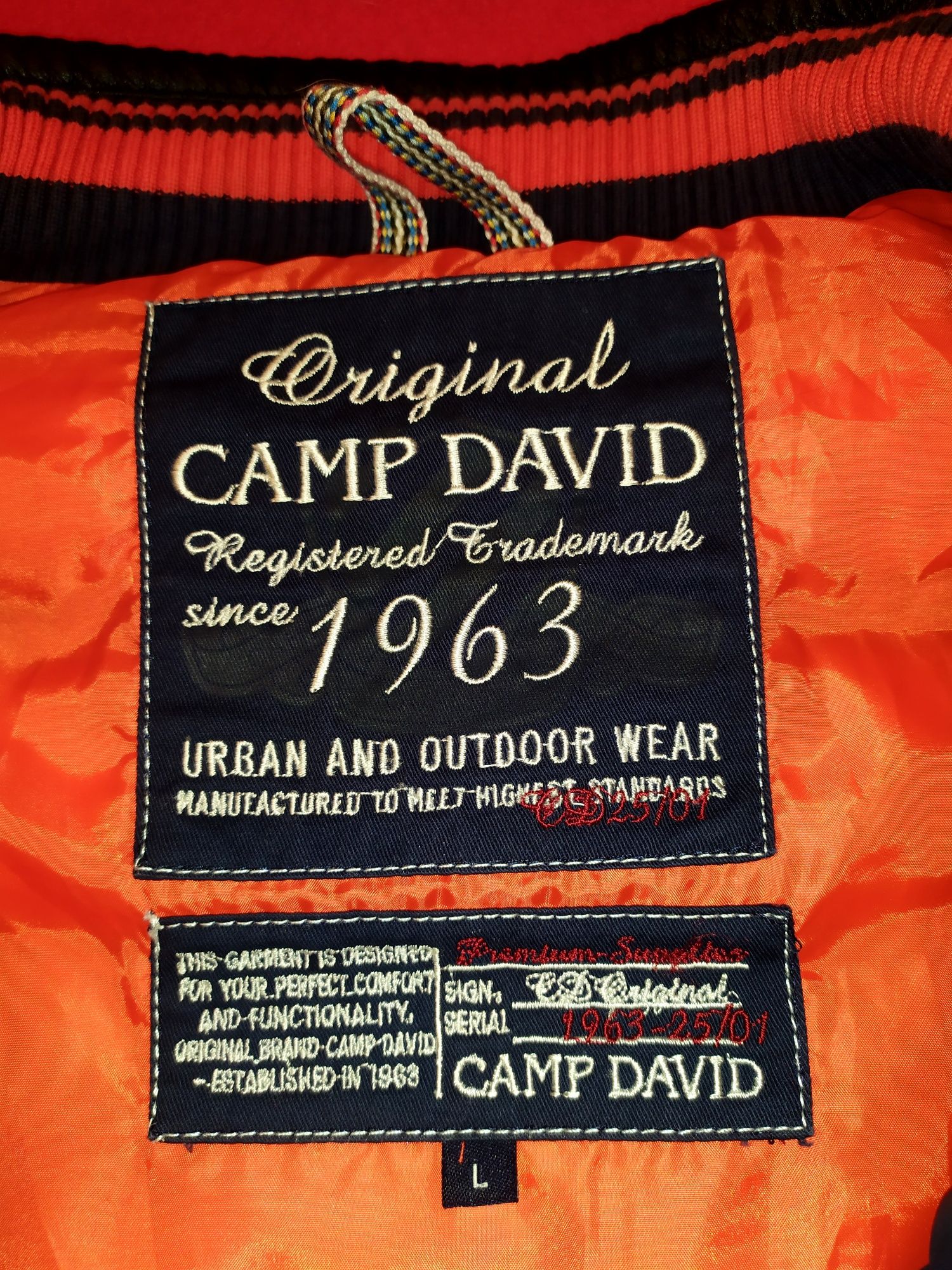 Жилет утепленный с кожаными вставками Camp David, р.L, 50-52