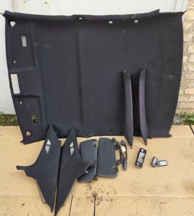 Чёрная фурнитура потолка Е36 купе,седан,тур (козырьки, плафоны, ручки)