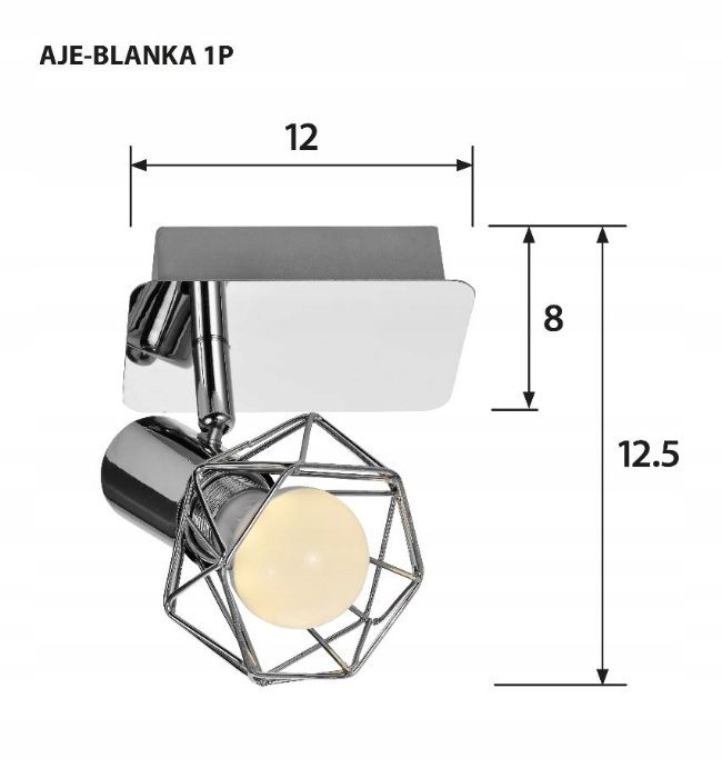 Lampa ścienna, reflektor Activejet BLANKA - Dwie sztuki, Okazja