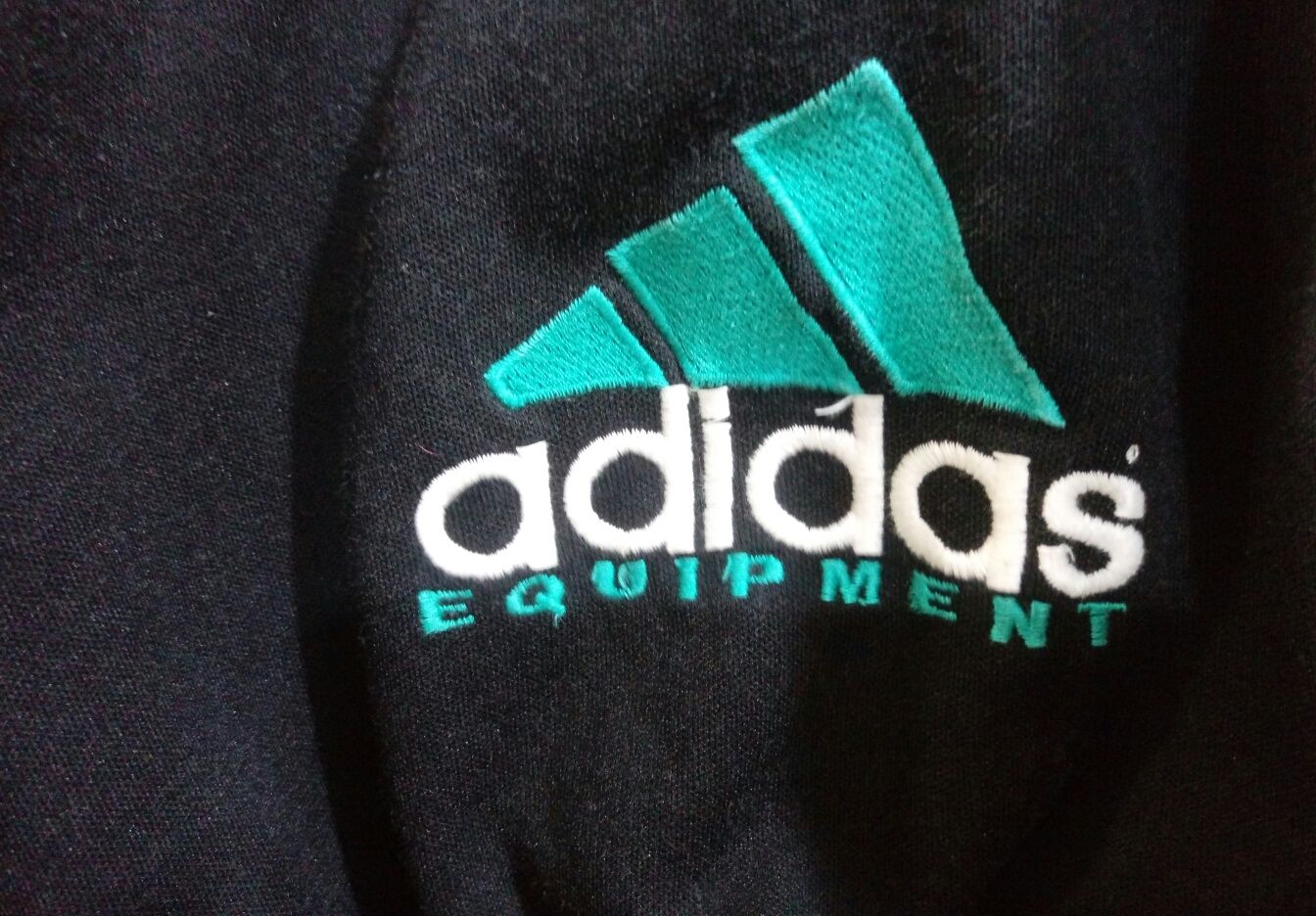 Оригинал мужская винтажная толстовка кенгуру Adidas Equipment