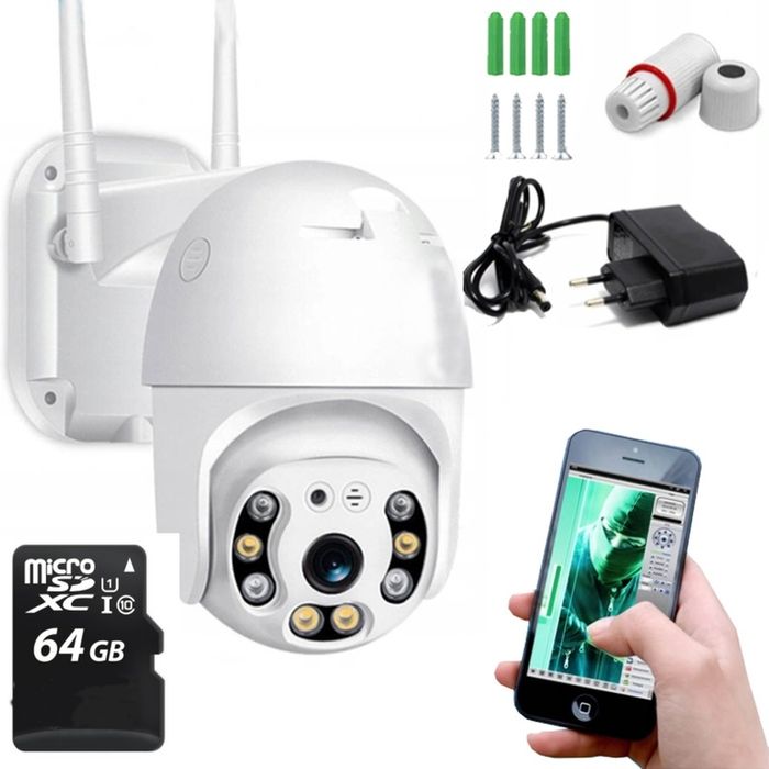 KAMERA wifi ip ip66 zewnetrzna monitoringu 5MP FULL HD 64GB