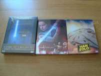 Blu-Ray Star Wars 3D (Ep. VII / VIII & Han Solo) / Portes Incluídos