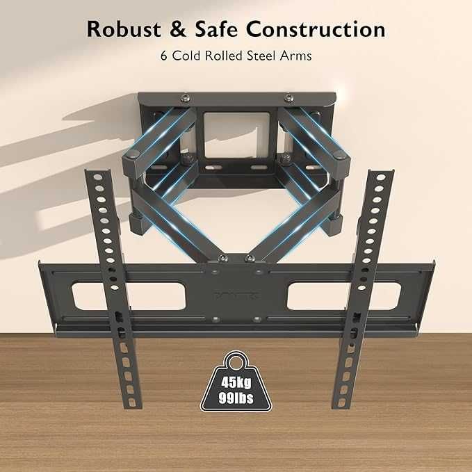 BONTEC Uchwyt Ścienny do Telewizora 23-70'' do 45KG, MaxVESA 400x400mm