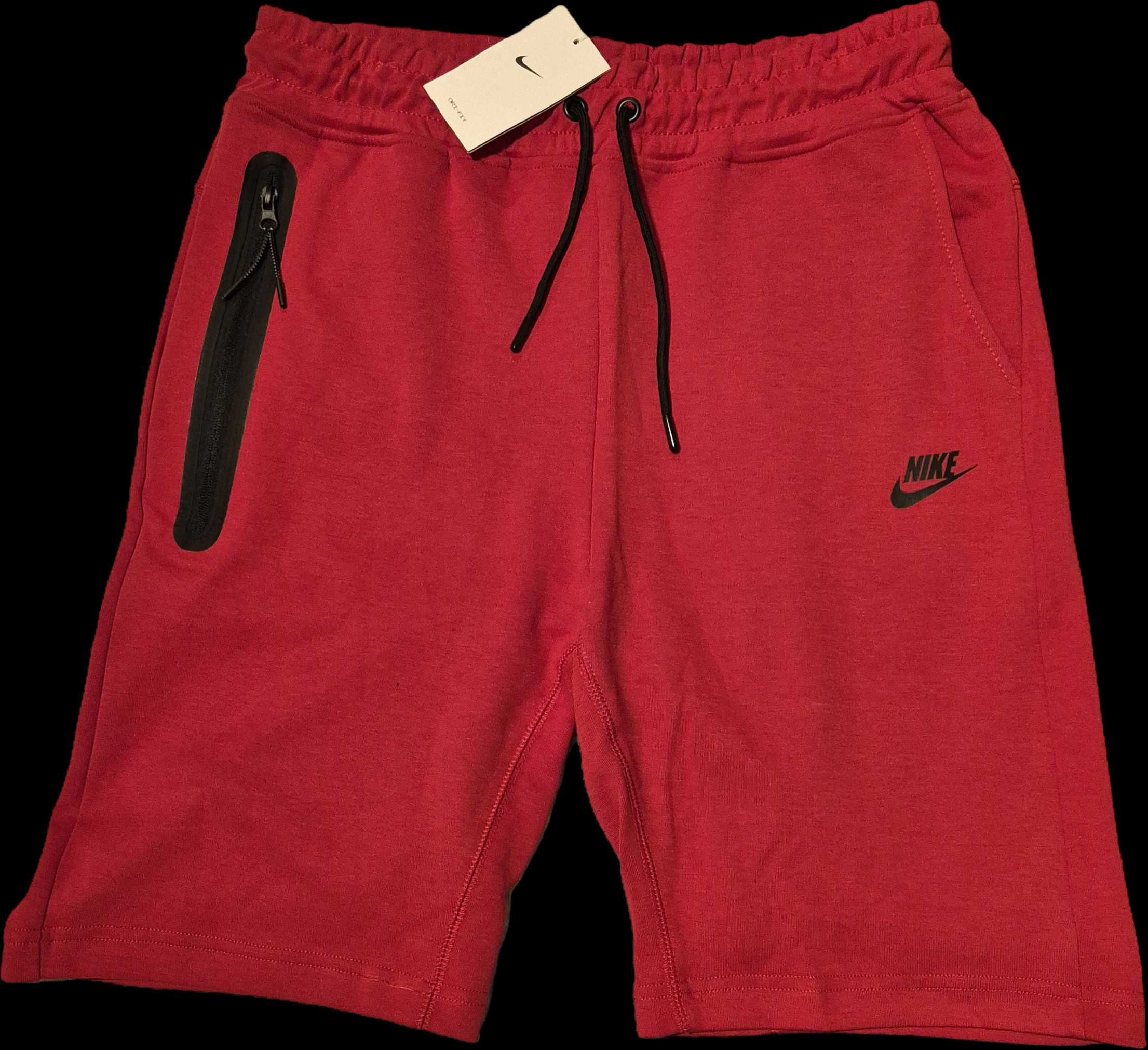 Nowe bawelaniane czerwone spodenki nike okazja tanio super jakosc