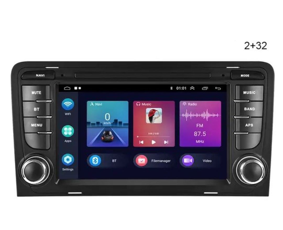 Rádio android 11 2/32gb Audi A3/S3/RS3 carplay gps wifi Bluetooth NOVO