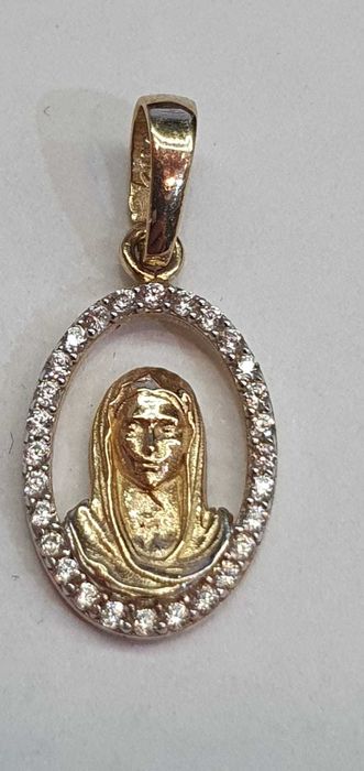 Wisiorek złoty 14 k /585/ 0,92 g. - Madej Gorlice Mickiewicza -