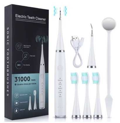 Skaler dentystyczny ultradźwiękowy + szczoteczka 2 w 1