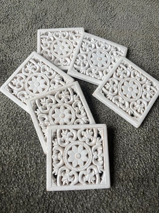 Podkładki podstawki pod kubek szklankę Kieliszek - 6 szt boho style