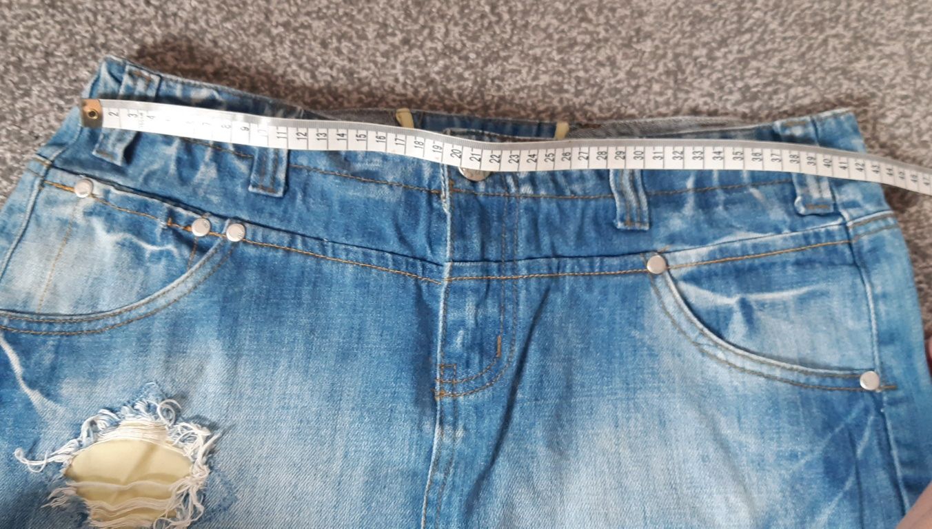 Spódnica jeansowa mini r. L