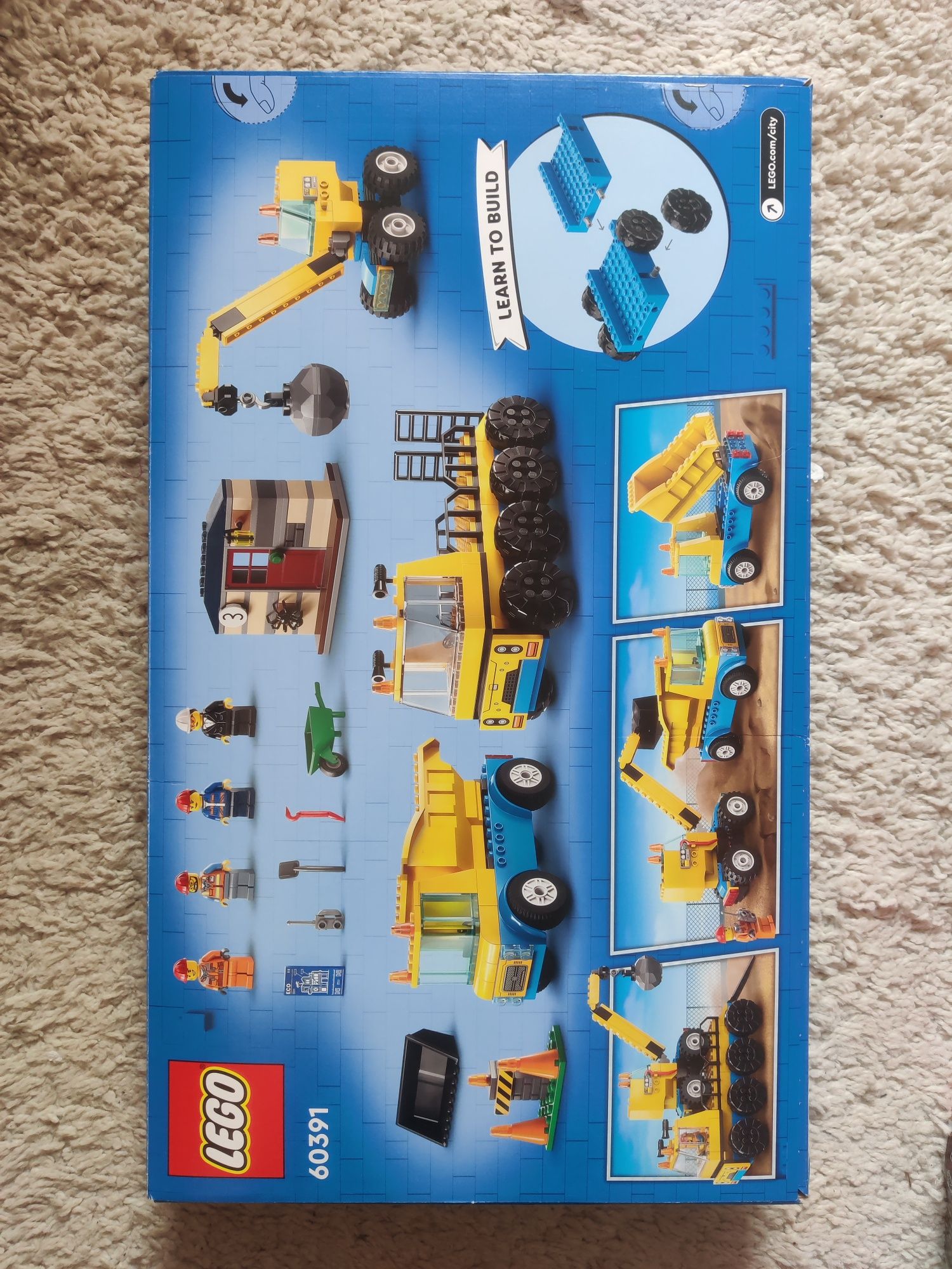 Lego City 60391 Ciężarówki i dźwig z kulą wyburzeniową