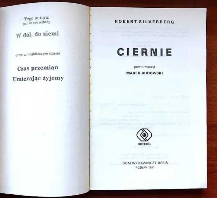 Fantastyka Robert Silverberg W dół do ziemi i Ciernie kpl 2 +