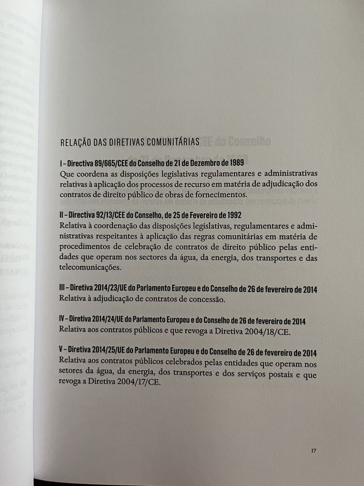 Directivas de Contratação Pública - Legislação Administrativa