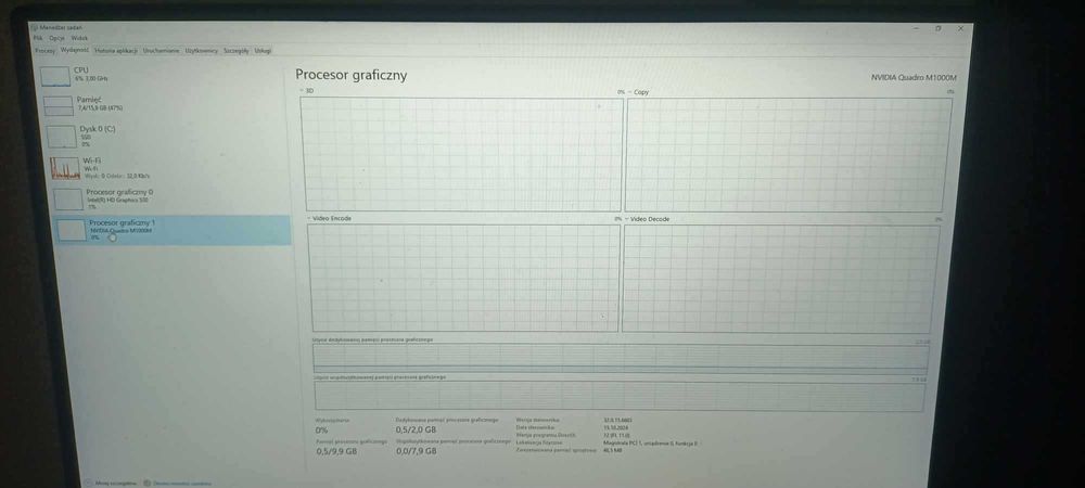 dell precision 5510 i7-6820hq 512GB + plus ładowarka