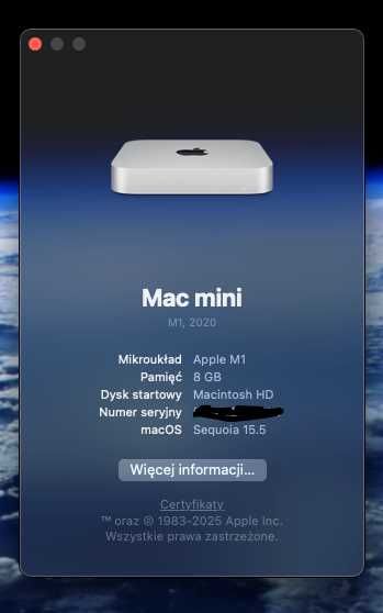 Mac mini M1 - 8 GB RAM - 256GB SSD