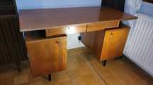 biurko lata 60 vintage fornirowane