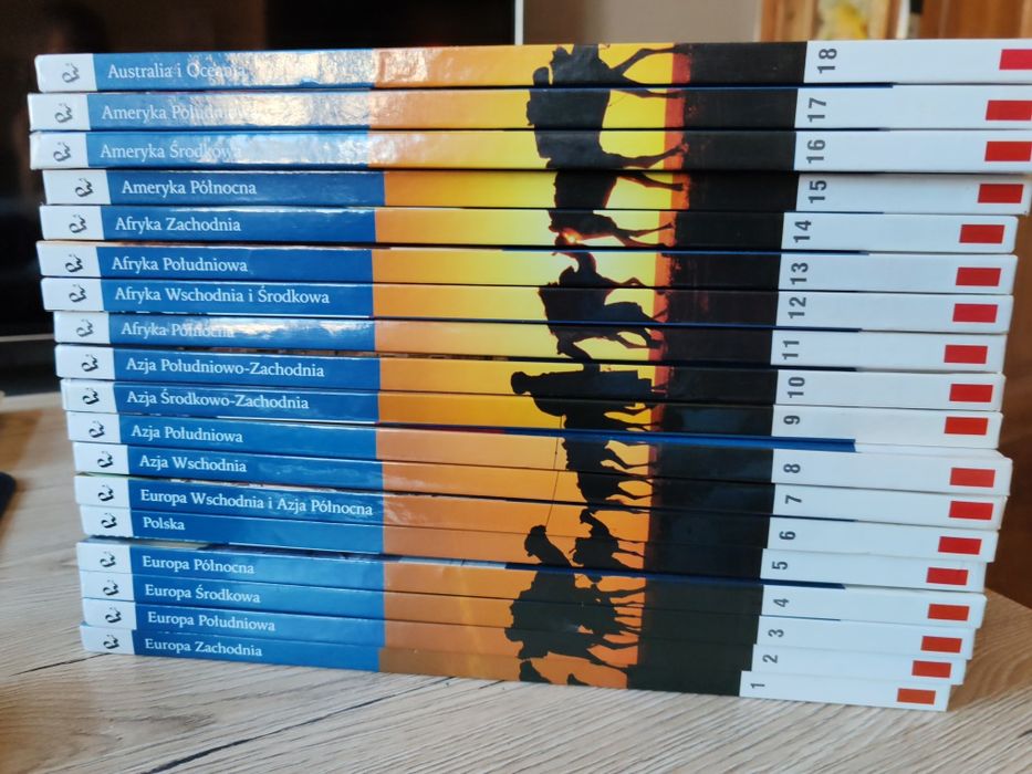 Atlas świata cały tom 18 sztuk