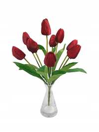 Bukiet Tulipan 10 Łodyg 40 Cm Czerwony