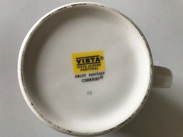 Conjunto caneca e leitera Vista Alegre - Nunca usada