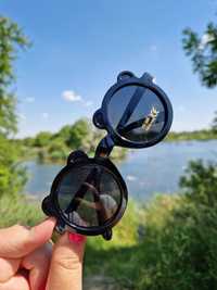 Okulary dziecięce przeciwsłoneczne uv400 misio nowe na słońce czarne
