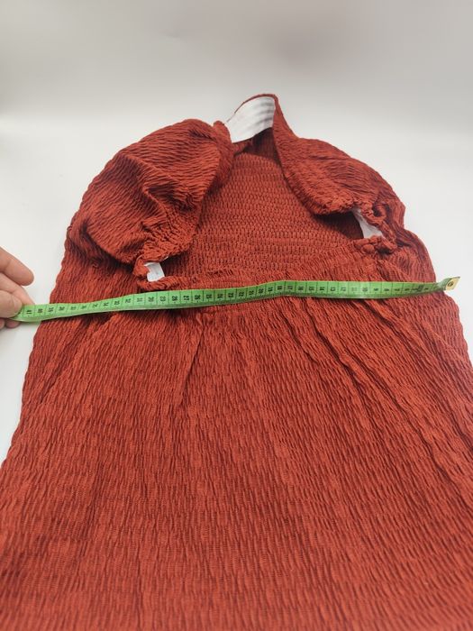 Pokrowiec 4-częściowy na fotel w kolorze ceglastym