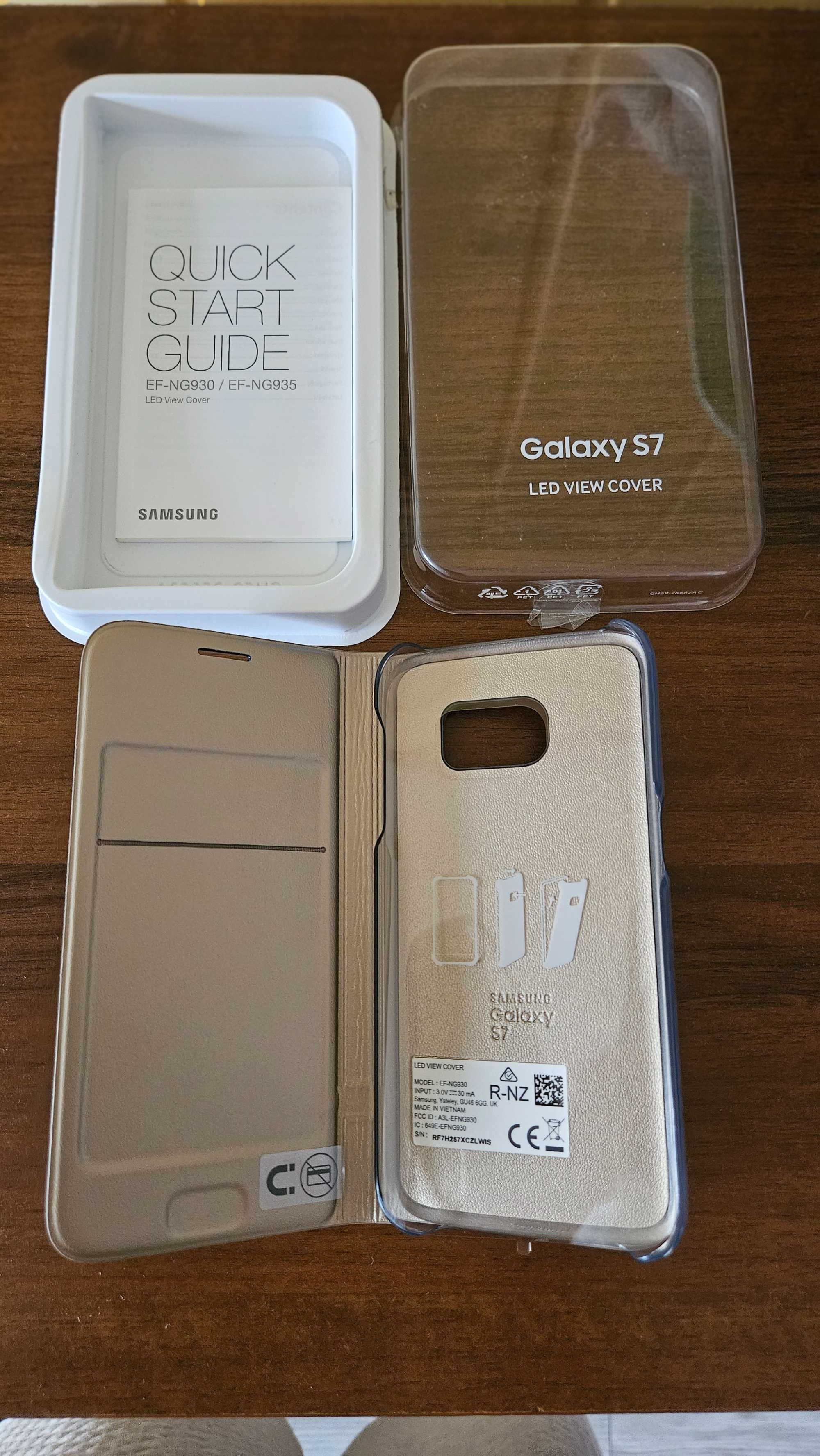 Etui Samsung Galaxy S7 Wallet Oryginalne kolor złoty