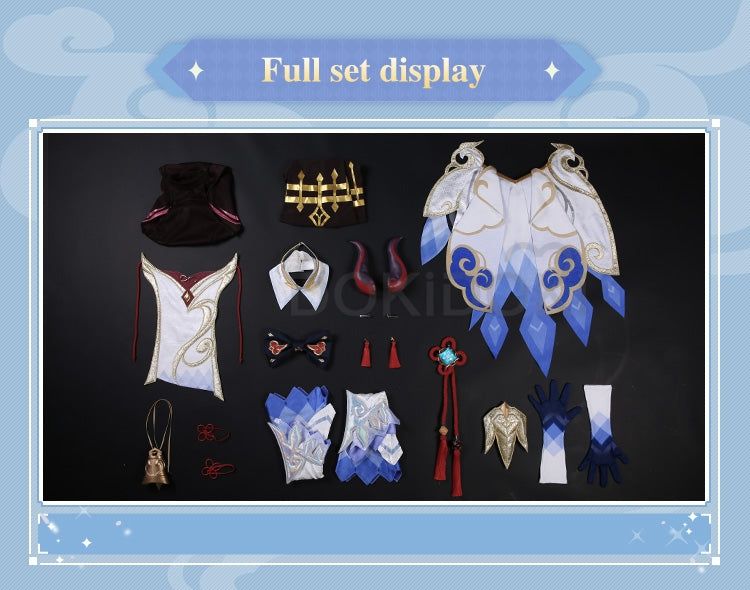 Cosplay DokiDoki-SR gra Genshin Impact Cosplay Gan Yu kostium Ganyu