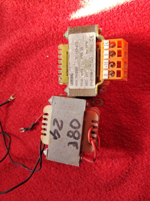 Transformador Corrente alterna 380/24V   +   220/24V