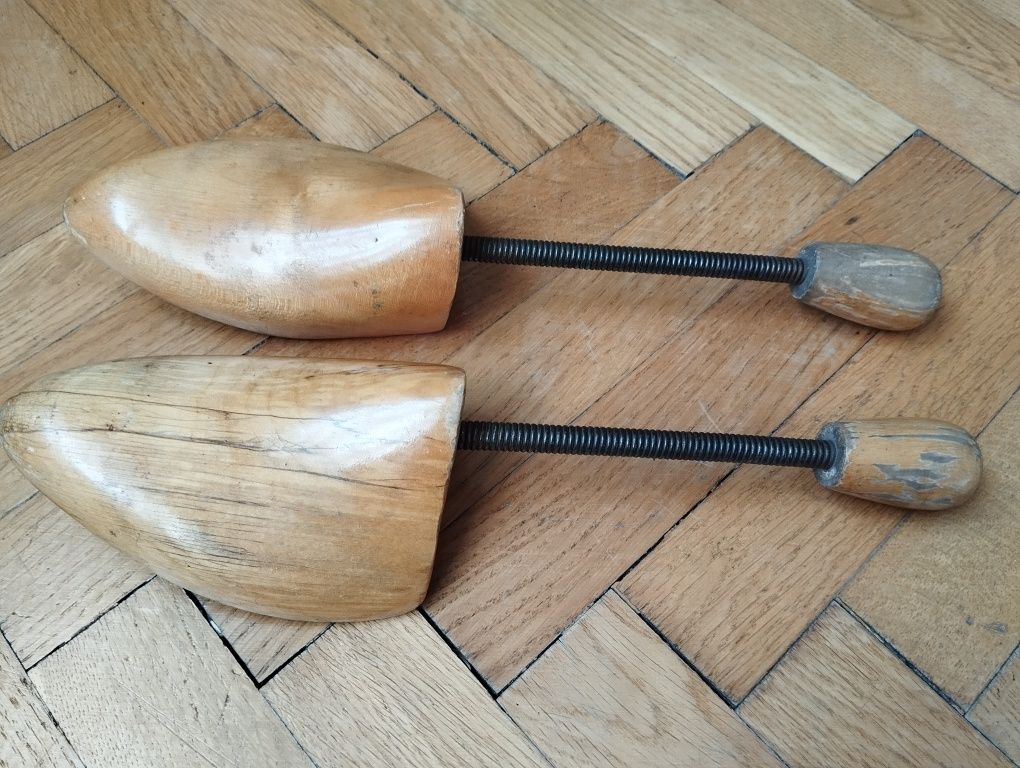 Prawidła do butów solidne drewniane z PRL