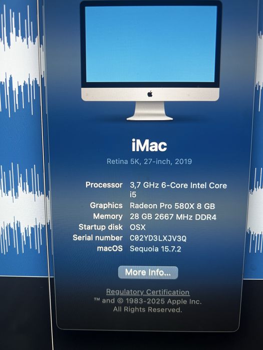 IMAC 5K 27" 2019