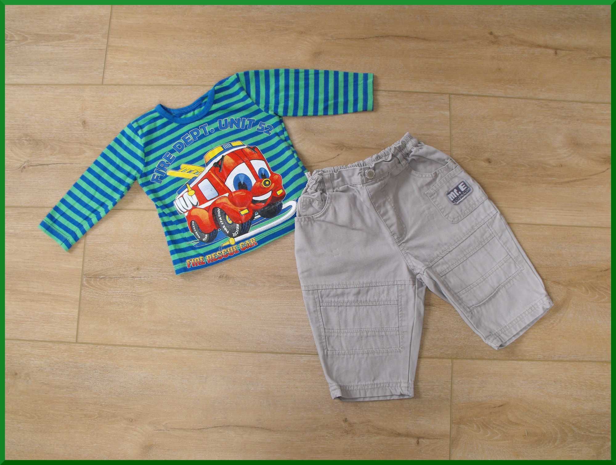 ZESTAW Koszulka+Spodnie dla Chłopca r. 68-74 cm