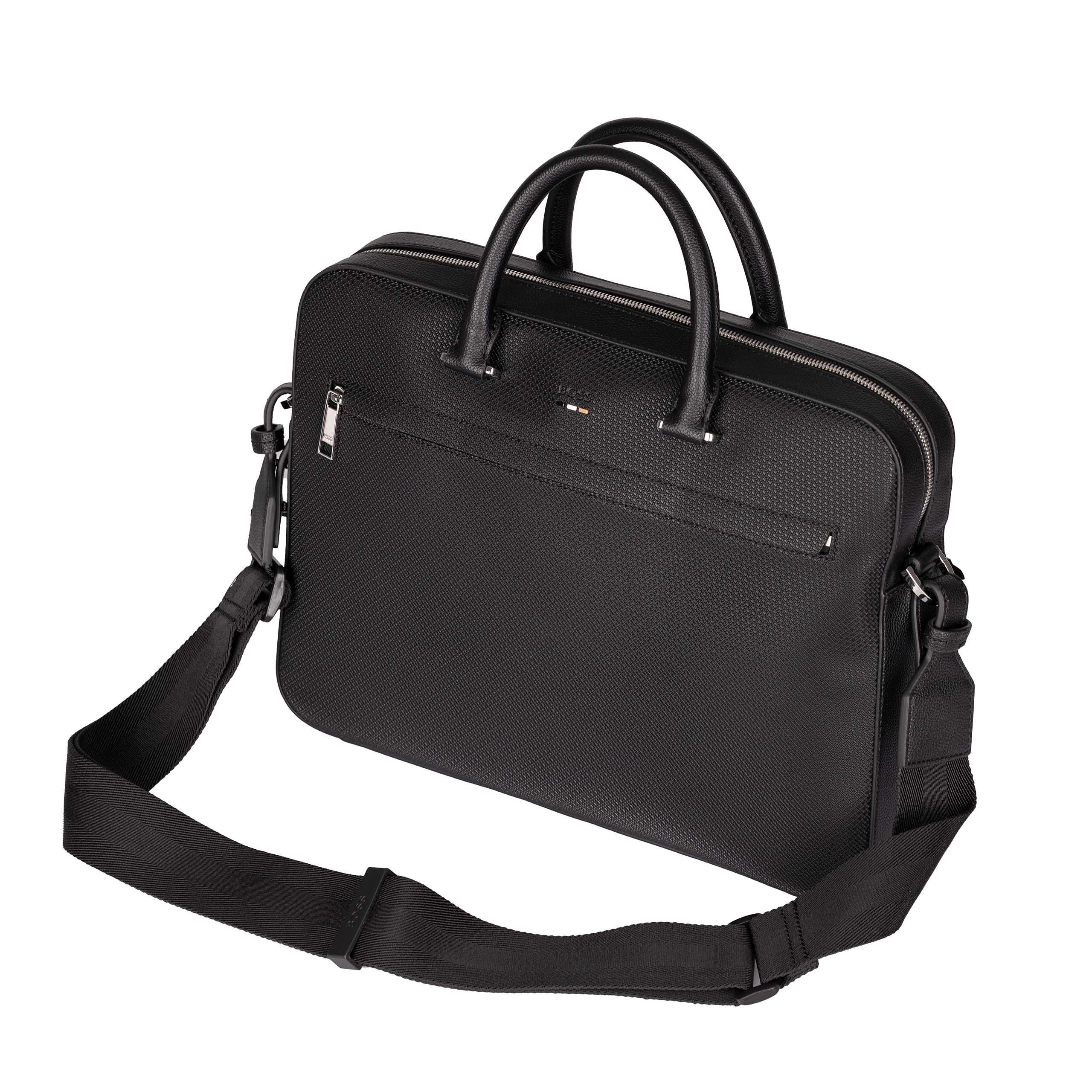 HUGO BOSS skórzana torba na laptop doc case