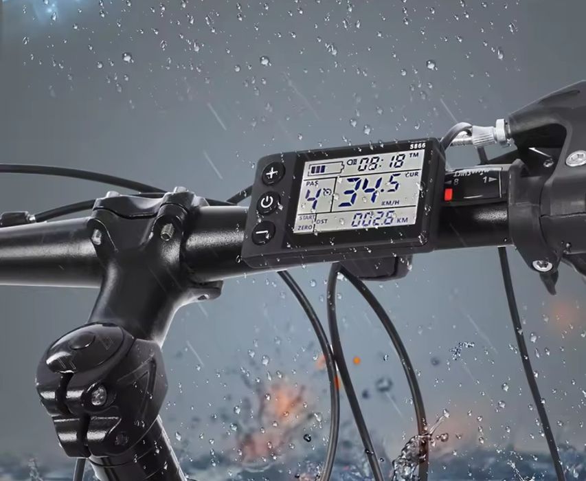 Контроллер с дисплеем S866 13А / 20А для електровелосипеда мопеда