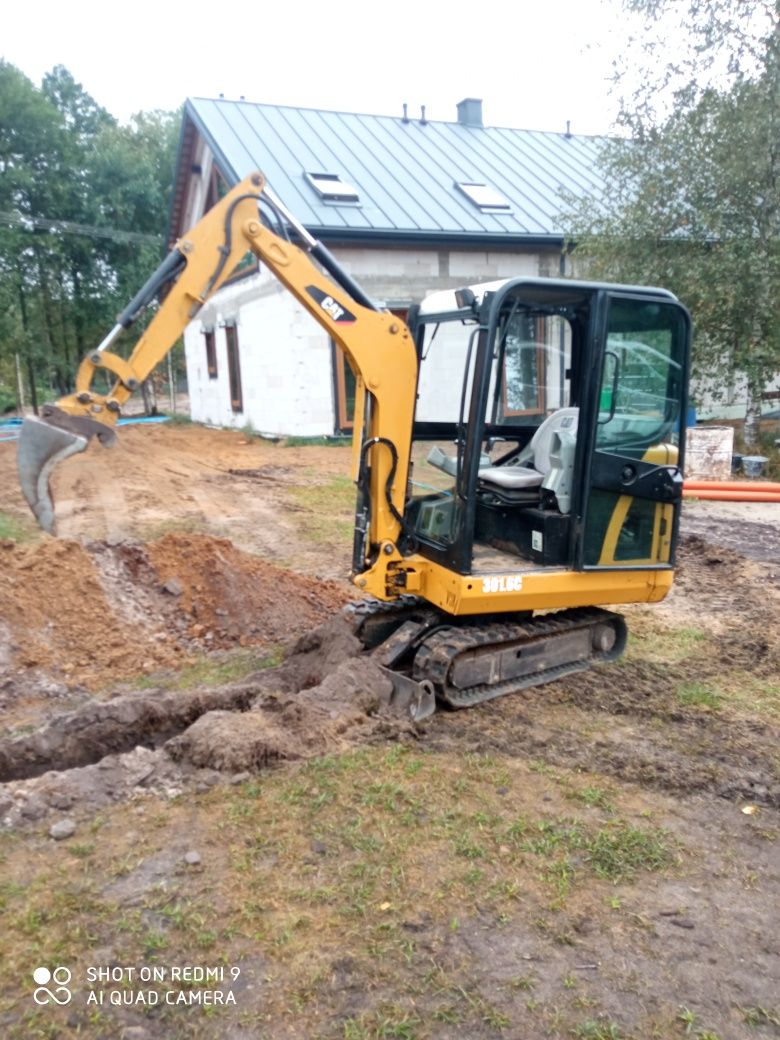 Usługi minikoparką, oczyszczalnie ścieków, przyłącza, itp.