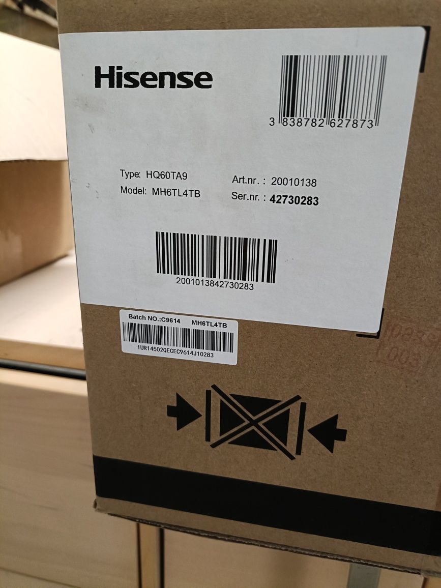 Sprzedam NOWY Okap 60 cm HISENSE MH6TL4TB Czarny